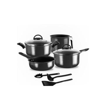 Imagem de Conjunto panelas teflon 07 peças preto antiaderente