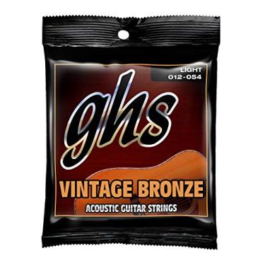 Imagem de GHS Strings Cordas de guitarra acústica vintage bronze VN-L, luz (.012-.054)