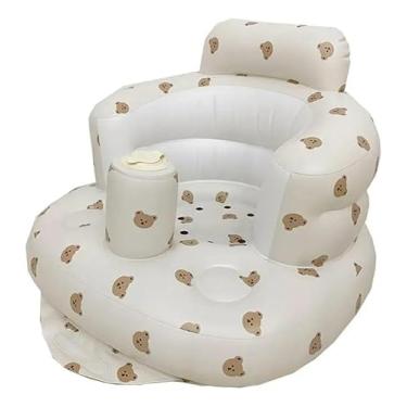 Imagem de Poltrona Sofá C/bomba Embutida Banho Inflável Bebês Infantil (Urso)