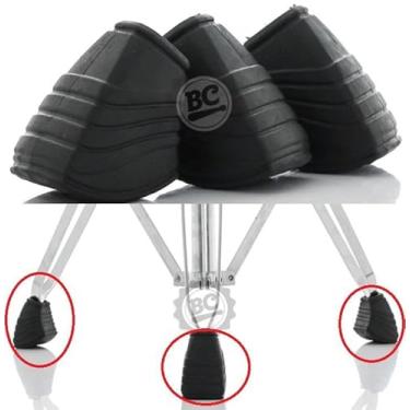 Imagem de Pés de Borracha Liverpool para Estantes de Prato, Caixa e Chimbal Kit com 3 pés largos 11015