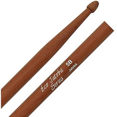 Imagem de Baqueta Liverpool Eco Jatobá Padrão 5B EJ-5BM com Ponta de Madeira Exotic Brazilian Hardwood (10069)