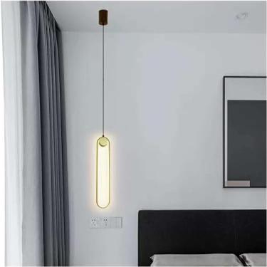 Imagem de Lustres de LED, Lustre de cabeceira minimalista para quarto, Lustre de cabeceira simples, Lustre de LED para parede de fundo da sala de estar, Lustre pequeno, Decoração moderna