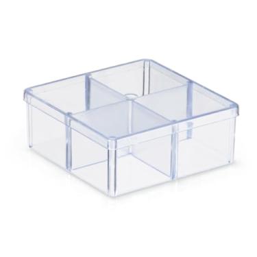 Imagem de Kit c/70 Caixinhas acrilicas divisoria 7x7 para lembrancinhas, especiarias, doces, brigadeiros, organizadora