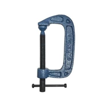 Imagem de Grampo Sargento Tipo C Eda 2Mr Aço Para Marceneiro 4 Polegadas 100MM Fixação Carpintaria Construção Civil