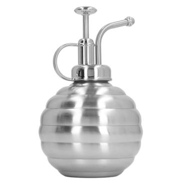 Imagem de Cffuvros 400ml de aço inoxidável para plantas, frasco de spray com bomba superior para plantas de interior, suculentas e jardim externo, pulverizador de névoa fina para cuidados (Silver)