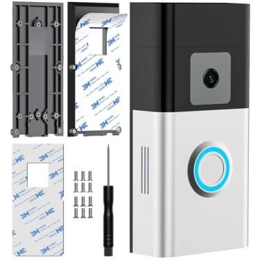 Imagem de Suporte adesivo sem perfuração para campainha de bateria de anel (versão 2024), campainha de bateria Plus/Pro, campainha de vídeo 4/3/3 Plus/2ª geração (versão 2020), suporte de placa de montagem para