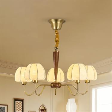 Imagem de Luminária pendente contemporânea americana retrô criatividade sala de estar sala de jantar quarto hotel villa café arte simples led lustre doméstico (f 5 luzes)