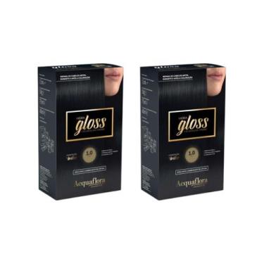 Imagem de Coloraçao Acquaflora Hidra Gloss 1.0 Preto - Kit C/ 2un