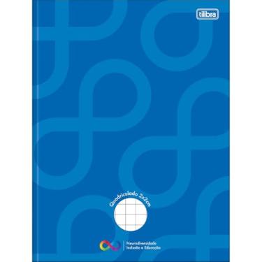 Imagem de Tilibra - Caderno Quadriculado 2X2 cm Brochura Capa Dura Tilibra Neuro 40 Folhas - Azul Claro