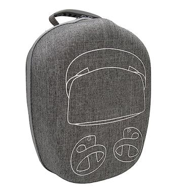 Imagem de lyrlody Estojo de Viagem VR para PS VR2 Estojo Protetor de EVA Rígido Com Compartimentos para Acessórios e Alça Externa para Fones de Ouvido e Controladores