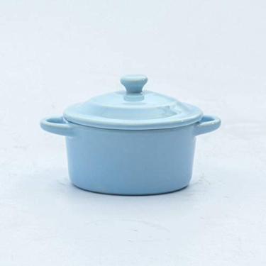 Imagem de WYUYIWH Tigela de sopa de cerâmica com alça de tampa tigelas de ensopado sobremesa leite de soja ninho de pássaro pote de porcelana tigelas copo prato louça (cor: 4)