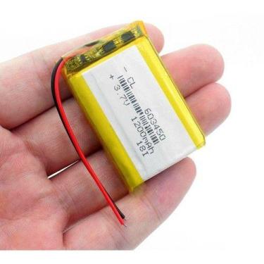 Imagem de Bateria 6mm X 34mm X 50mm 1200mah Com 2 Fios 3,7v - bgb