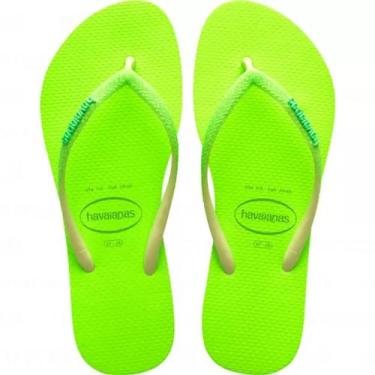 Imagem de Chinelo verde com glitter - HAVAIANAS
