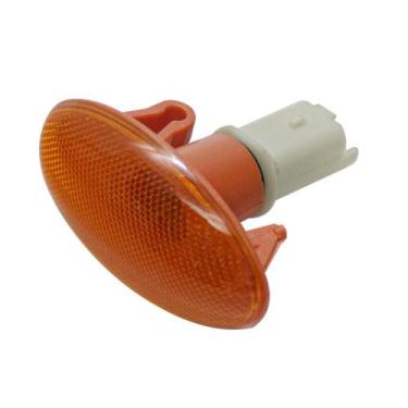 Imagem de Lanterna Seta Lateral Citroen C3 Peugeot 206 207 Laranja Oval Com Soqu