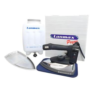 Imagem de Ferro Lanmax Industrial Passar Vapor 94al Com Sapata Teflon Cor Pratea