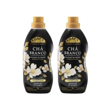 Imagem de Kit 2 Amaciantes Concentrados Coala Laundry Chá Branco 1L (Total 2 Litros) | Rende 100 Lavagens | Dupla Maciez e Sofisticação