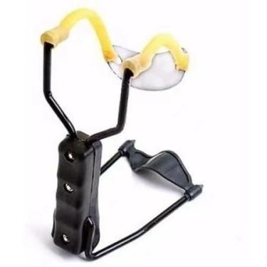 Imagem de ATIRADEIRA ESTILINGUE PROFISSIONAL COM APOIO PRETO