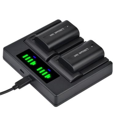 Imagem de Batmax 2 baterias SB LSM80 carregador USB LED rápido com porta tipo C para Samsung SB-LSM80 e SC-D351 VP-D351i VP-D352 VP-D352i VP-D353 VP-D354 VP-D354 VP-D354i VP-D354i VP-D354i VP-DP-D354i