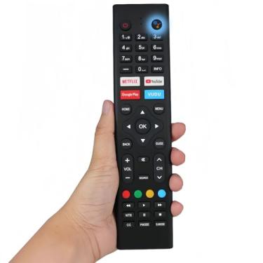 Imagem de Controle remoto de substituição de voz 8142026670099K para Sceptre Smart Android TV A515CV-UMC A322BV-SRC A550CV-UMC A328BV-SRC A650CV-UMC A518CV-UMC A558CV-UMC A515CVUMC A322B VSRC A550CVUMC