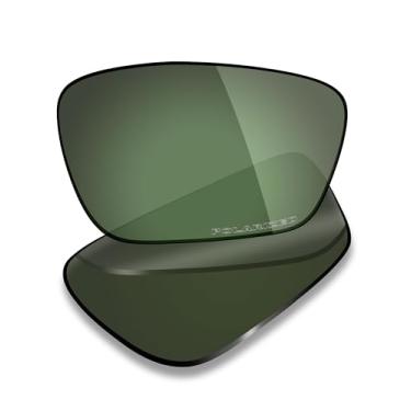 Imagem de Mryok Lentes de reposição ultra polarizadas para óculos Oakley Crosslink Sweep OX8031 55 mm, HD Polarized, proteção UV, resistente a impactos e ajuste perfeito - Cinza verde