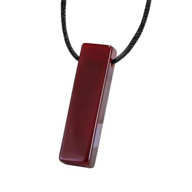 Imagem de Artistone Colar de cristal feito à mão para mulheres e homens – Pingente delicado de pedra de cura natural, joia de presente, Ametista