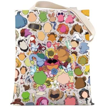 Imagem de LEVLO Bolsa de ombro Fozzy Bear Kermit & Piggy Fans Gift Gonzo & Animal Shoulder Bag Cartoon Movie Merch, Bolsa Miss Piggy, Medium