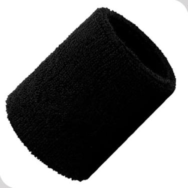 Imagem de Estilo Boleiro Munhequeira Esportiva Algodão 8 Cm Unissex Absorve Suor, Aquece Punho, Lavável à Mão e Máquina, Elástica, 1 Unidade