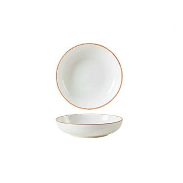 Imagem de Conjunto de pratos simples de cor underglaze combinação de utensílios de mesa de cerâmica domésticos - prato de arroz de 18 cm