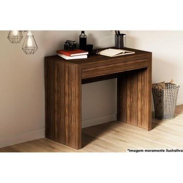 Imagem de Mesa De Computador Me4107 1 Gaveta Nogal - Tecno Mobili