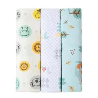 Imagem de Kit 3 Cueiros Papi 100% Algodão Flanelado 80x50 Estampas Sortidas, Men