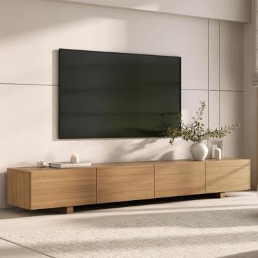 Imagem de Rack para Tv até 75 Polegadas 180cm Aruá CabeCasa MadeiraOriginals - C