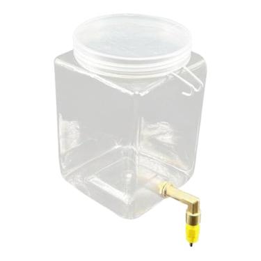 Imagem de IEUDNS Bebedouro automático para pássaros, bebedouro com recipiente de água e alimentador suspenso de 650 ml para periquitos, canários, galinhas, papagaios e, Bico de Plástico