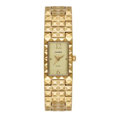 Imagem de Relogio Mondaine Feminino Ref: 99840lpmvdm1 Bracelete Retangular Dourado