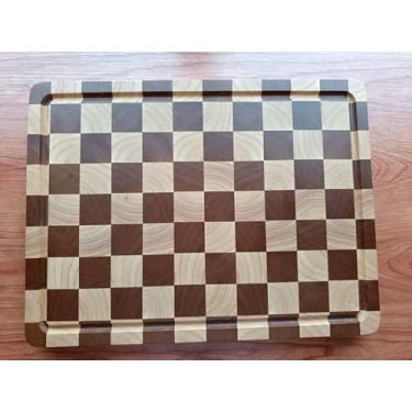 Imagem de YANG Conjunto de tábua de corte de madeira acrílica e acácia (2 peças)