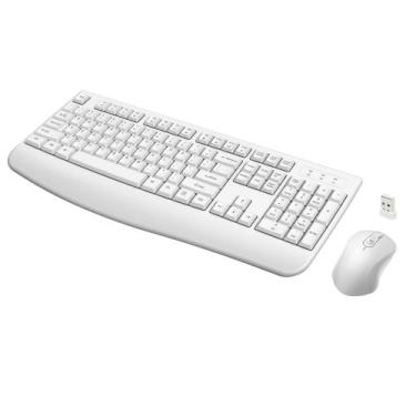 Imagem de Combinação de teclado e mouse sem fio QUASIO Full-Size White