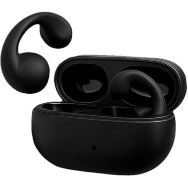 Imagem de Fone bluetooth esportivo, condução óssea, sem fio, BT 5.3, earcuffs, corrida, resistente à água, compatível com iOS e Android