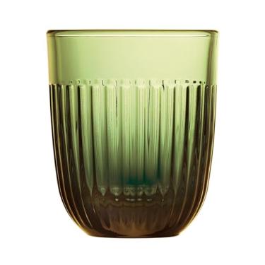 Imagem de Conjunto de 6 copos de vidro La Rochere Quessant (verde-oliva) – Copos modernos para qualquer ocasião – Conjuntos de copos – Conjunto de copos para lava-louças (283 g)