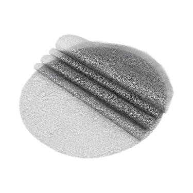 Imagem de Jogo americano prateado, jogo americano de Natal, jogo americano para mesa redonda, jogo americano de casamento, jogo americano descartável, conjunto de 12, tapetes elegantes de malha prensada dourada