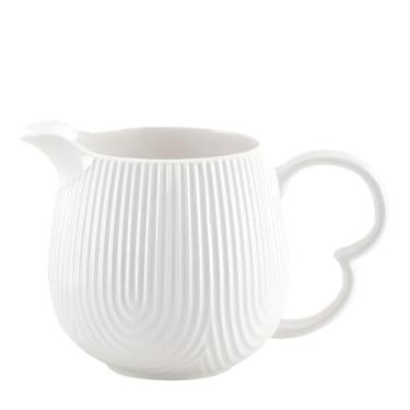 Imagem de Jarra Leiteira de Porcelana 350ml – Cremeira para Café, Leite e Chantilly, Design Elegante e Acabamento Premium
