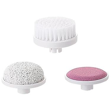 Imagem de Esfoliante Facial | Escova de Limpeza Facial Esfoliante Cuidados com a Pele Produtos de Beleza Elétrica Lavagem Esfoliante Skincare Feminino Escova Giratória Ferramentas (Cabeças Extras 3.3)