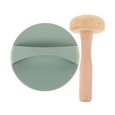 Imagem de Baoblaze Conjunto de ferramentas para gravura, incluindo base de corte em formato de cogumelo, versátil e ideal para projetos de arte e gravura, para artistas