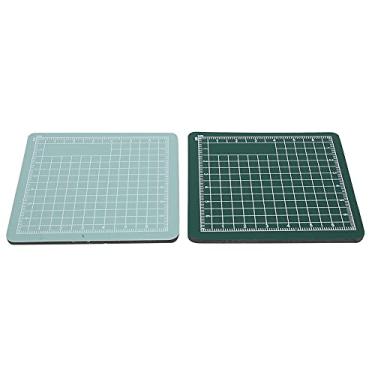Imagem de Mini tapete de corte autocurativo almofada de PVC antiderrapante ferramentas artesanais 2pcs 8x8cm proteção de mesa DIY para artesanato, escrita, pintura, corte de papel