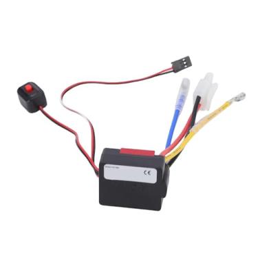 Imagem de SPYMINNPOO Controlador de Velocidade Eletrônico ESC Escovado RC 60A para Carros Em Escala 1/10, Caixa ABS Com 3A BEC 6V, Compatível Com Baterias LiPo 2-3S, Ideal para Crawlers Rock Racers e Curtos