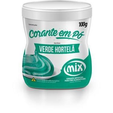 Imagem de Corante Em Po Verde Hortela 100g  Mix - MIX Ingredientes
