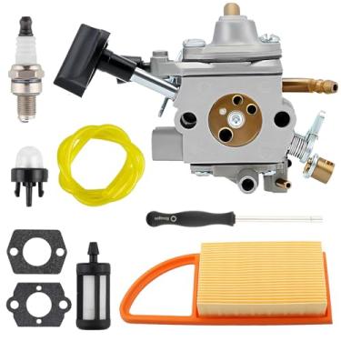 Imagem de Kit de carburador BR600 para Stihl BR550 BR500 BR700 BR 600 peças de soprador de folhas de mochila - Kit de ajuste de filtro de ar do carburador BR550 substitui para ZAMA C1Q-S183 4282-120-0606, 4282