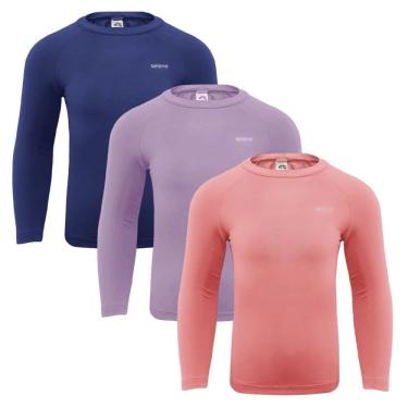 Imagem de Kit 3 Camisas Térmicas Selene Proteção UV50+ Infantl