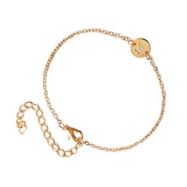 Imagem de Tornozeleira feminina elegante com letra K, corrente de praia vintage, joia de liga leve para o pé, presente para um design confortável e elegante