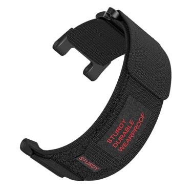 Imagem de WIIKAI Correias de relógio compatível com Amazfit T-Rex/T-Rex Pro pulseira de substituição pulseiras de substituição, Preto, 3 centimètres, moderno