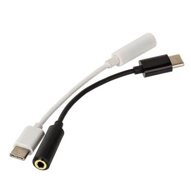 Imagem de Cabo Adaptador Usb Conector Tipo C X P2 Fone De Ouvido 3.5mm