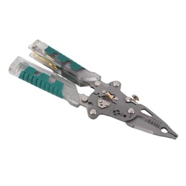 Imagem de YWBL-WH Ferramenta Multifuncional de Descascador de Fios 20 Em 1, Alicate Dobrável de Aço CrV de Alta Resistência para Trabalhos Elétricos, Reparos Automotivos e Projetos de Bricolage